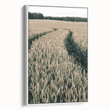 Farmhouse Wall Art of Wheat Field Path - Rustic Country Style Decor