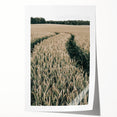 Farmhouse Wall Art of Wheat Field Path - Rustic Country Style Decor