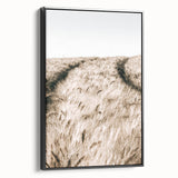 Golden Wheat Field Farmhouse Wall Art - Rustic Country Style Decor