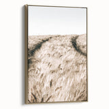 Golden Wheat Field Farmhouse Wall Art - Rustic Country Style Decor