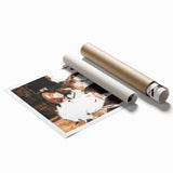 Farmhouse Wall Art of Calves in Barn - Rustic Country Style Decor