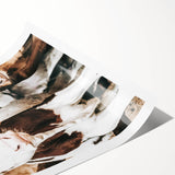 Farmhouse Wall Art of Calves in Barn - Rustic Country Style Decor