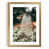 Rustic Farmhouse Wall Art of Watering Plants - Country Style Decor