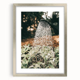 Rustic Farmhouse Wall Art of Watering Plants - Country Style Decor