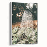 Rustic Farmhouse Wall Art of Watering Plants - Country Style Decor