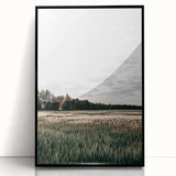 Farmhouse Wall Art of Sunlit Wheat Field - Rustic Country Style Decor