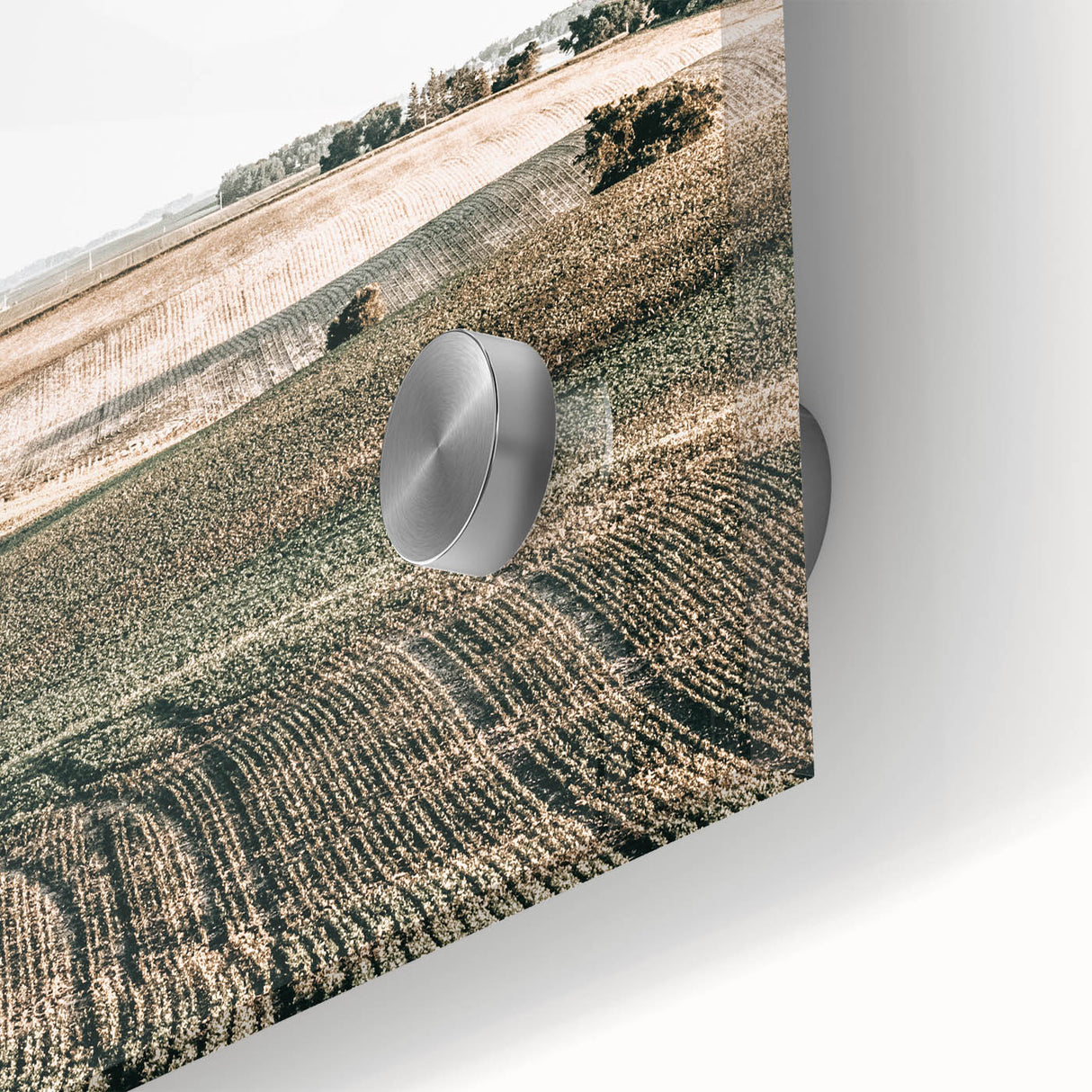 Farmhouse Wall Art of Rolling Fields - Rustic Country Style Decor