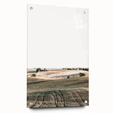 Farmhouse Wall Art of Rolling Fields - Rustic Country Style Decor