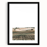 Farmhouse Wall Art of Rolling Fields - Rustic Country Style Decor