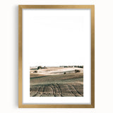 Farmhouse Wall Art of Rolling Fields - Rustic Country Style Decor