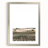 Farmhouse Wall Art of Rolling Fields - Rustic Country Style Decor