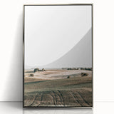 Farmhouse Wall Art of Rolling Fields - Rustic Country Style Decor