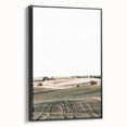 Farmhouse Wall Art of Rolling Fields - Rustic Country Style Decor