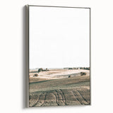 Farmhouse Wall Art of Rolling Fields - Rustic Country Style Decor