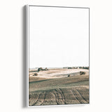 Farmhouse Wall Art of Rolling Fields - Rustic Country Style Decor