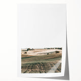 Farmhouse Wall Art of Rolling Fields - Rustic Country Style Decor