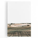 Farmhouse Wall Art of Rolling Fields - Rustic Country Style Decor