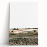 Farmhouse Wall Art of Rolling Fields - Rustic Country Style Decor