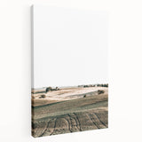 Farmhouse Wall Art of Rolling Fields - Rustic Country Style Decor