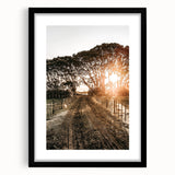 Sunset Path Farmhouse Wall Art - Rustic Country Style Decor