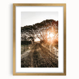 Sunset Path Farmhouse Wall Art - Rustic Country Style Decor