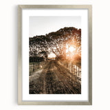 Sunset Path Farmhouse Wall Art - Rustic Country Style Decor