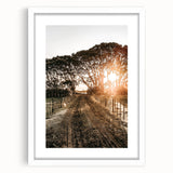 Sunset Path Farmhouse Wall Art - Rustic Country Style Decor