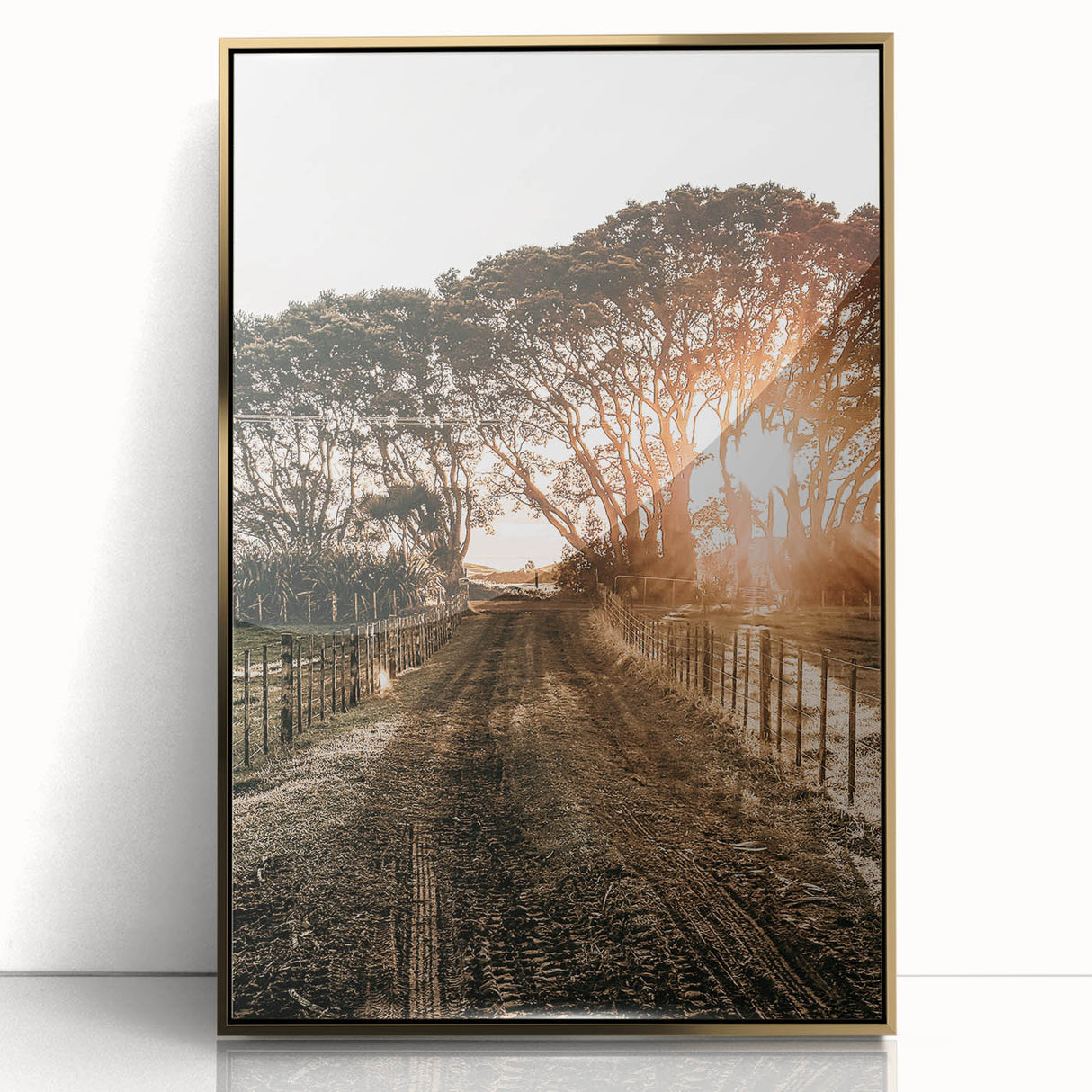 Sunset Path Farmhouse Wall Art - Rustic Country Style Decor