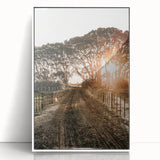 Sunset Path Farmhouse Wall Art - Rustic Country Style Decor