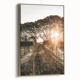 Sunset Path Farmhouse Wall Art - Rustic Country Style Decor