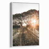 Sunset Path Farmhouse Wall Art - Rustic Country Style Decor