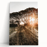 Sunset Path Farmhouse Wall Art - Rustic Country Style Decor