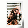 Farmhouse Wall Art of Rustic Chicken Portrait - Country Style Decor