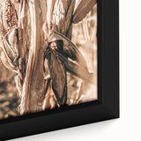 Rustic Farmhouse Wall Art – Dried Corn Stalks Print for Country Decor