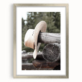 Rustic Cowboy Hat Wall Art | Farmhouse Decor | Country Style Print