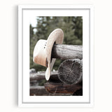 Rustic Cowboy Hat Wall Art | Farmhouse Decor | Country Style Print