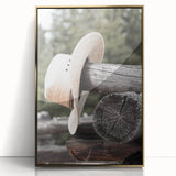 Rustic Cowboy Hat Wall Art | Farmhouse Decor | Country Style Print