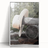 Rustic Cowboy Hat Wall Art | Farmhouse Decor | Country Style Print