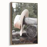 Rustic Cowboy Hat Wall Art | Farmhouse Decor | Country Style Print