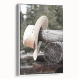Rustic Cowboy Hat Wall Art | Farmhouse Decor | Country Style Print