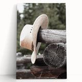 Rustic Cowboy Hat Wall Art | Farmhouse Decor | Country Style Print