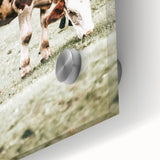 Farmhouse Wall Art – Grazing Cow in Pasture Print for Rustic Decor