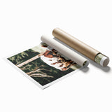 Farmhouse Wall Art – Grazing Cow in Pasture Print for Rustic Decor