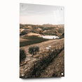 Farmhouse Wall Art – Scenic Countryside Hills and Grazing Cows Print