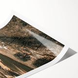 Farmhouse Wall Art – Scenic Countryside Hills and Grazing Cows Print