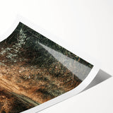 Farmhouse Wall Art – Golden Sunset over Countryside Hills for Rustic Decor