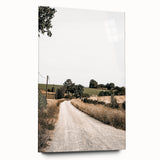 Farmhouse Wall Art – Winding Country Road Print for Rustic Home Decor