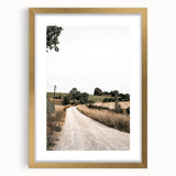 Farmhouse Wall Art – Winding Country Road Print for Rustic Home Decor