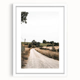Farmhouse Wall Art – Winding Country Road Print for Rustic Home Decor
