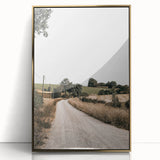 Farmhouse Wall Art – Winding Country Road Print for Rustic Home Decor